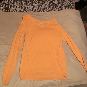 Orange long sleeve sweater